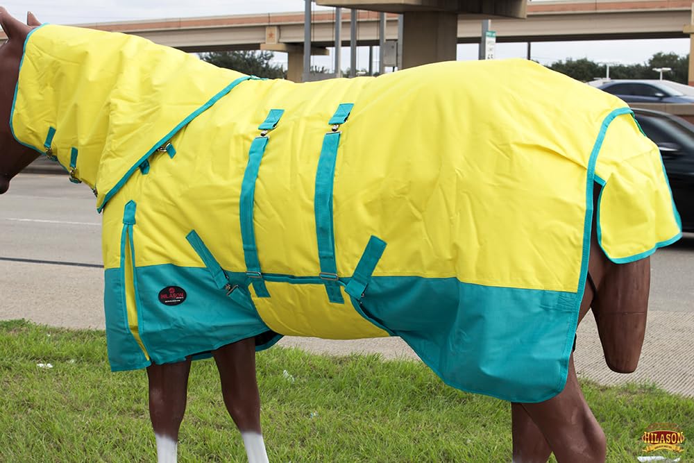 HILASON 1200D Winter Waterproof Turnout Horse Blanket Belly Wrap Neck Cover